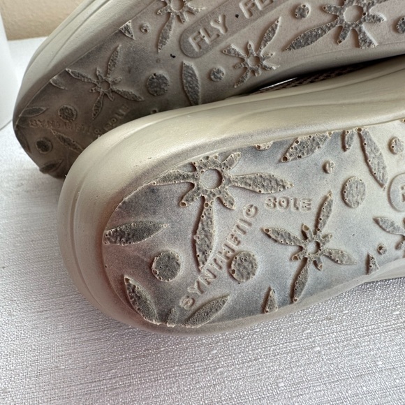 Fly Flot Nude Mesh Anatomic Leather Insole Comfy Mules Women’s EU41 US9.5 Italy - Picture 12 of 13